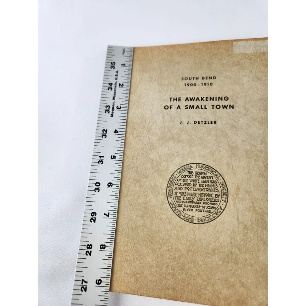 Historical South Bend St Joseph County Indiana Books Detzler Signed Vtg Ancestry